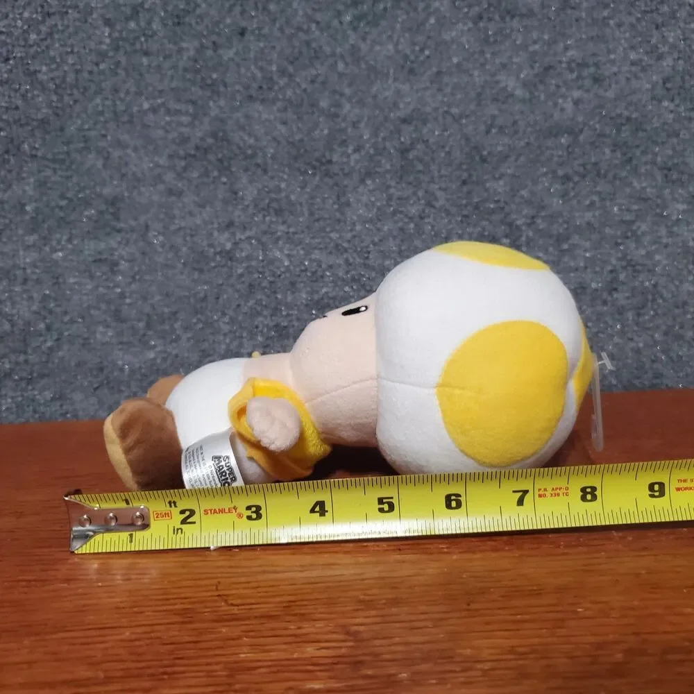 Super Mario Nintendo Yellow Toad Plush Toy Doll Video Stuffed Toad Plushie Toys